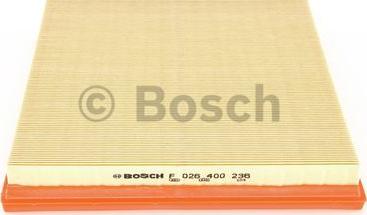 BOSCH F 026 400 236 - Gaisa filtrs www.autospares.lv