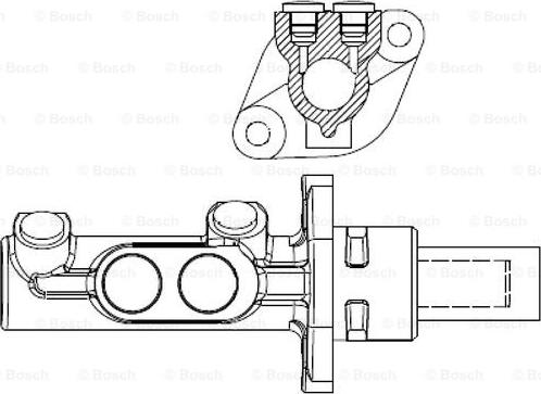 BOSCH F 026 003 943 - Galvenais bremžu cilindrs www.autospares.lv