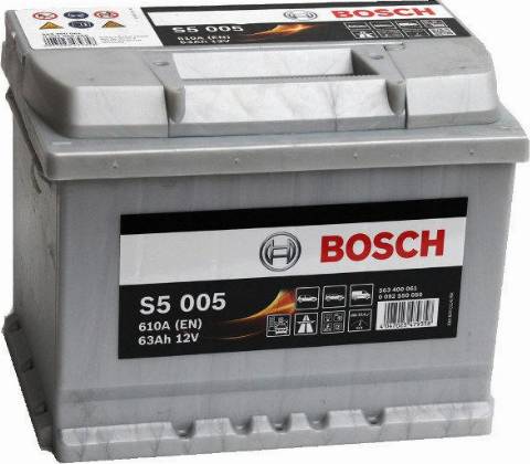 BOSCH S5005 - Startera akumulatoru baterija www.autospares.lv
