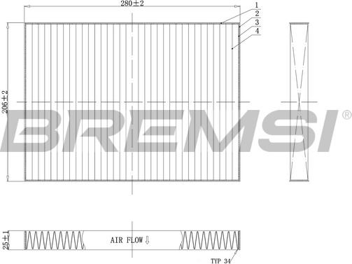 Bremsi FC0084C - Filtrs, Salona telpas gaiss www.autospares.lv