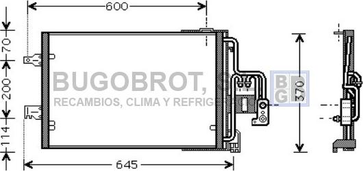 BUGOBROT 62-OL5385 - Kondensators, Gaisa kond. sistēma www.autospares.lv