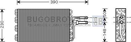 BUGOBROT 70-VWV185 - Iztvaikotājs, Gaisa kondicionēšanas sistēma www.autospares.lv