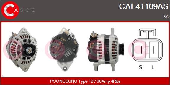 Casco CAL41109AS - Ģenerators www.autospares.lv