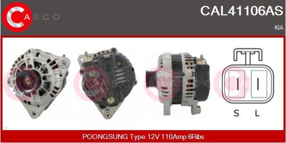 Casco CAL41106AS - Ģenerators www.autospares.lv