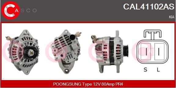 Casco CAL41102AS - Ģenerators www.autospares.lv