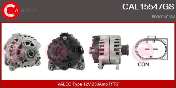Casco CAL15547GS - Ģenerators www.autospares.lv