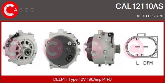Casco CAL12110AS - Ģenerators www.autospares.lv