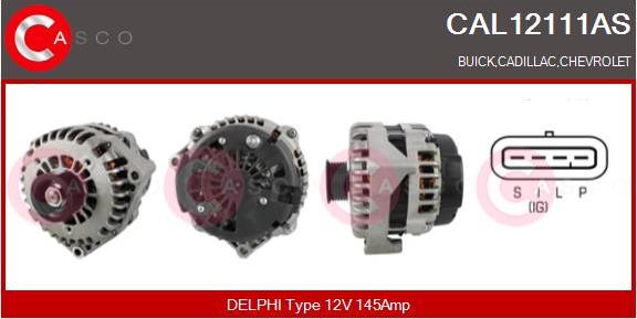 Casco CAL12111AS - Ģenerators www.autospares.lv