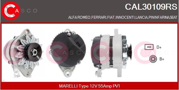 Casco CAL30109RS - Ģenerators www.autospares.lv