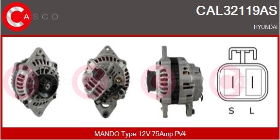 Casco CAL32119AS - Ģenerators www.autospares.lv