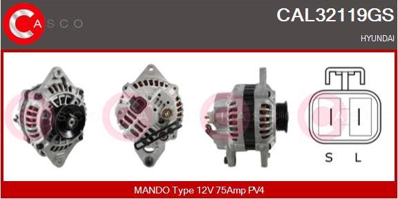 Casco CAL32119GS - Ģenerators www.autospares.lv