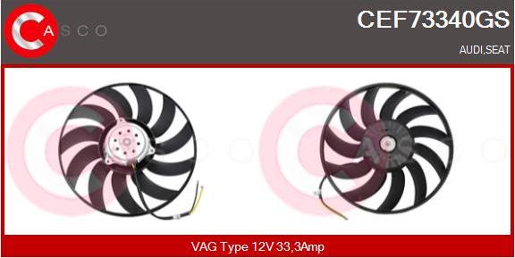 Casco CEF73340GS - Ventilators, Motora dzesēšanas sistēma www.autospares.lv