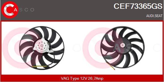 Casco CEF73365GS - Ventilators, Motora dzesēšanas sistēma www.autospares.lv