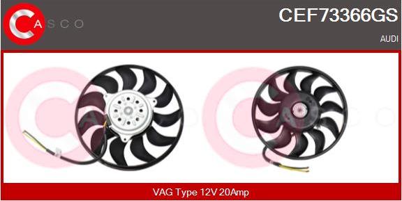 Casco CEF73366GS - Ventilators, Motora dzesēšanas sistēma www.autospares.lv