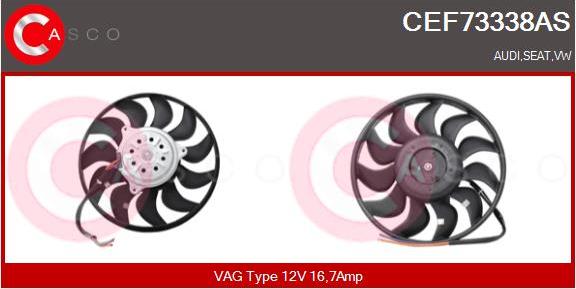 Casco CEF73338AS - Ventilators, Motora dzesēšanas sistēma www.autospares.lv