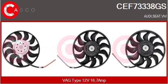 Casco CEF73338GS - Ventilators, Motora dzesēšanas sistēma www.autospares.lv