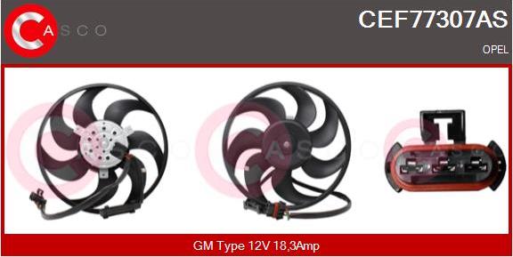 Casco CEF77307AS - Ventilators, Motora dzesēšanas sistēma www.autospares.lv