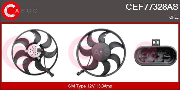 Casco CEF77328AS - Ventilators, Motora dzesēšanas sistēma www.autospares.lv