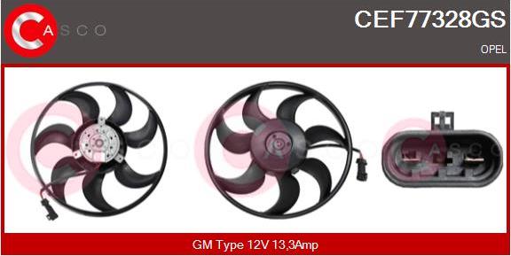 Casco CEF77328GS - Ventilators, Motora dzesēšanas sistēma www.autospares.lv