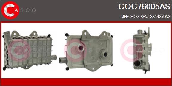 Casco COC76005AS - Eļļas radiators, Motoreļļa www.autospares.lv