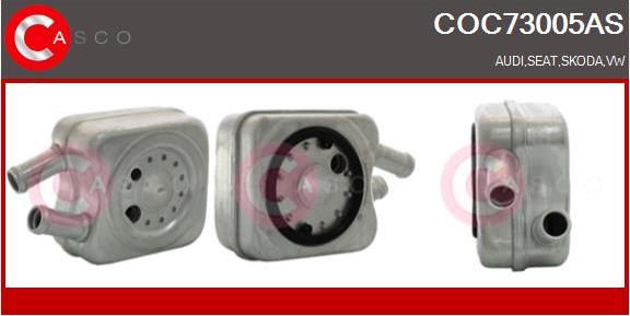 Casco COC73005AS - Eļļas radiators, Motoreļļa www.autospares.lv