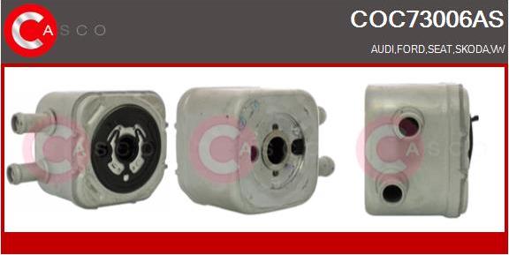 Casco COC73006AS - Eļļas radiators, Motoreļļa www.autospares.lv