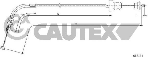 Cautex 019012 - Akseleratora trose www.autospares.lv