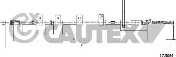 Cautex 708109 - Trose, Stāvbremžu sistēma www.autospares.lv