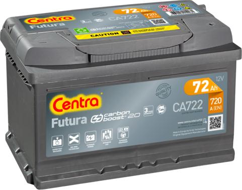 CENTRA CA722 - Startera akumulatoru baterija www.autospares.lv