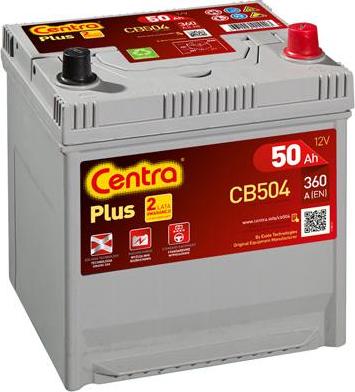 CENTRA CB504 - Startera akumulatoru baterija www.autospares.lv