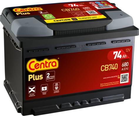 CENTRA CB740 - Startera akumulatoru baterija www.autospares.lv