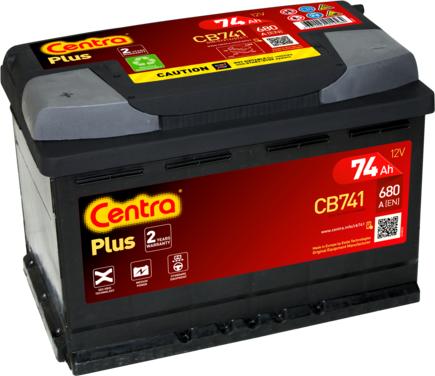 CENTRA CB741 - Startera akumulatoru baterija www.autospares.lv