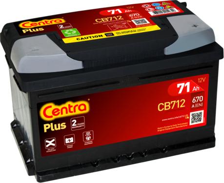 CENTRA CB712 - Startera akumulatoru baterija www.autospares.lv