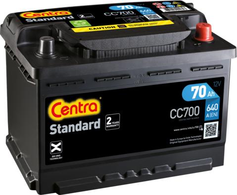 CENTRA CC700 - Startera akumulatoru baterija www.autospares.lv