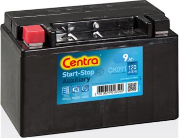 CENTRA CK091 - Startera akumulatoru baterija www.autospares.lv
