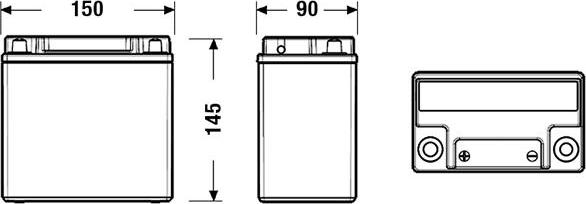 CENTRA CK151 - Startera akumulatoru baterija www.autospares.lv