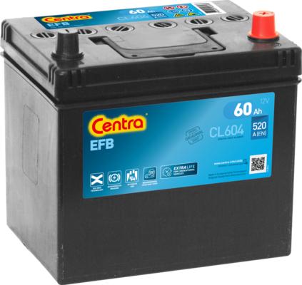 CENTRA CL604 - Startera akumulatoru baterija www.autospares.lv