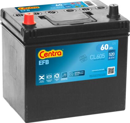 CENTRA CL605 - Startera akumulatoru baterija www.autospares.lv
