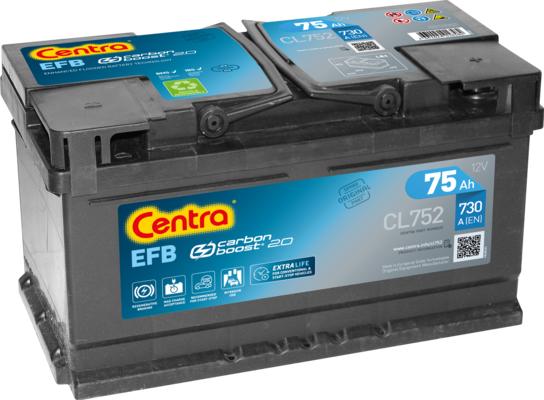 CENTRA CL752 - Startera akumulatoru baterija www.autospares.lv
