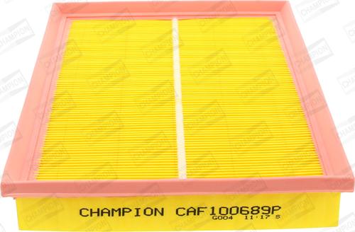 Champion CAF100689P - Gaisa filtrs www.autospares.lv