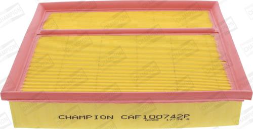 Champion CAF100742P - Gaisa filtrs www.autospares.lv