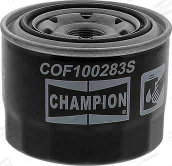 Champion COF100283S - Eļļas filtrs www.autospares.lv