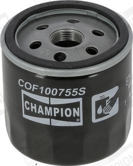 Champion COF100755S - Eļļas filtrs www.autospares.lv