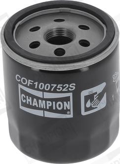 Champion COF100752S - Eļļas filtrs www.autospares.lv