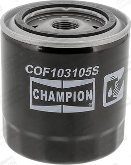 Champion COF103105S - Eļļas filtrs www.autospares.lv