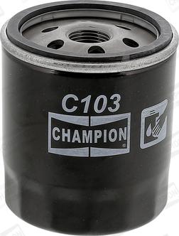 Champion COF102103S - Eļļas filtrs www.autospares.lv