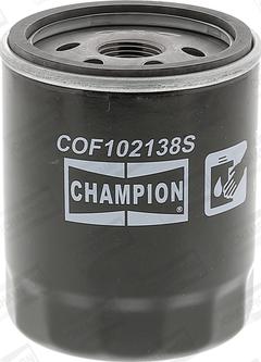 Champion COF102138S - Eļļas filtrs www.autospares.lv