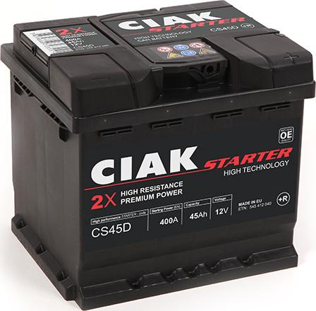 CIAKStarter CS45D - Startera akumulatoru baterija www.autospares.lv