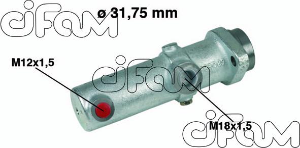Cifam 202-151 - Galvenais bremžu cilindrs www.autospares.lv