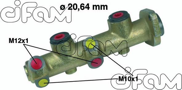 Cifam 202-136 - Galvenais bremžu cilindrs www.autospares.lv